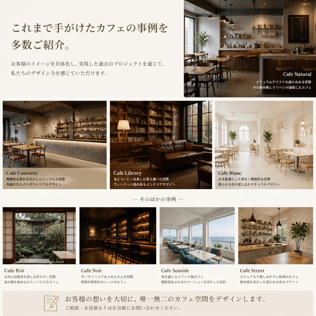 実績紹介：成功したカフェの事例