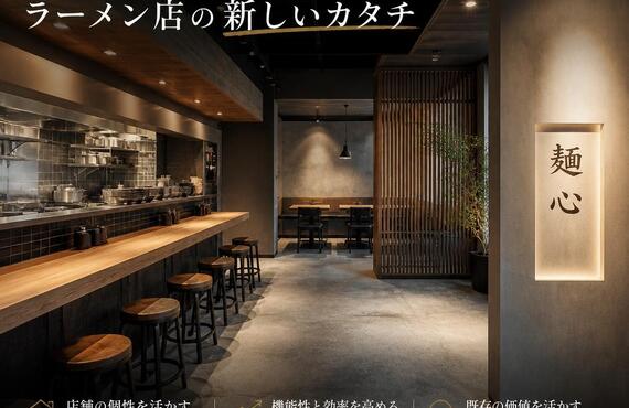 リノベーションで魅力を引き出す、ラーメン店の新しいカタチ