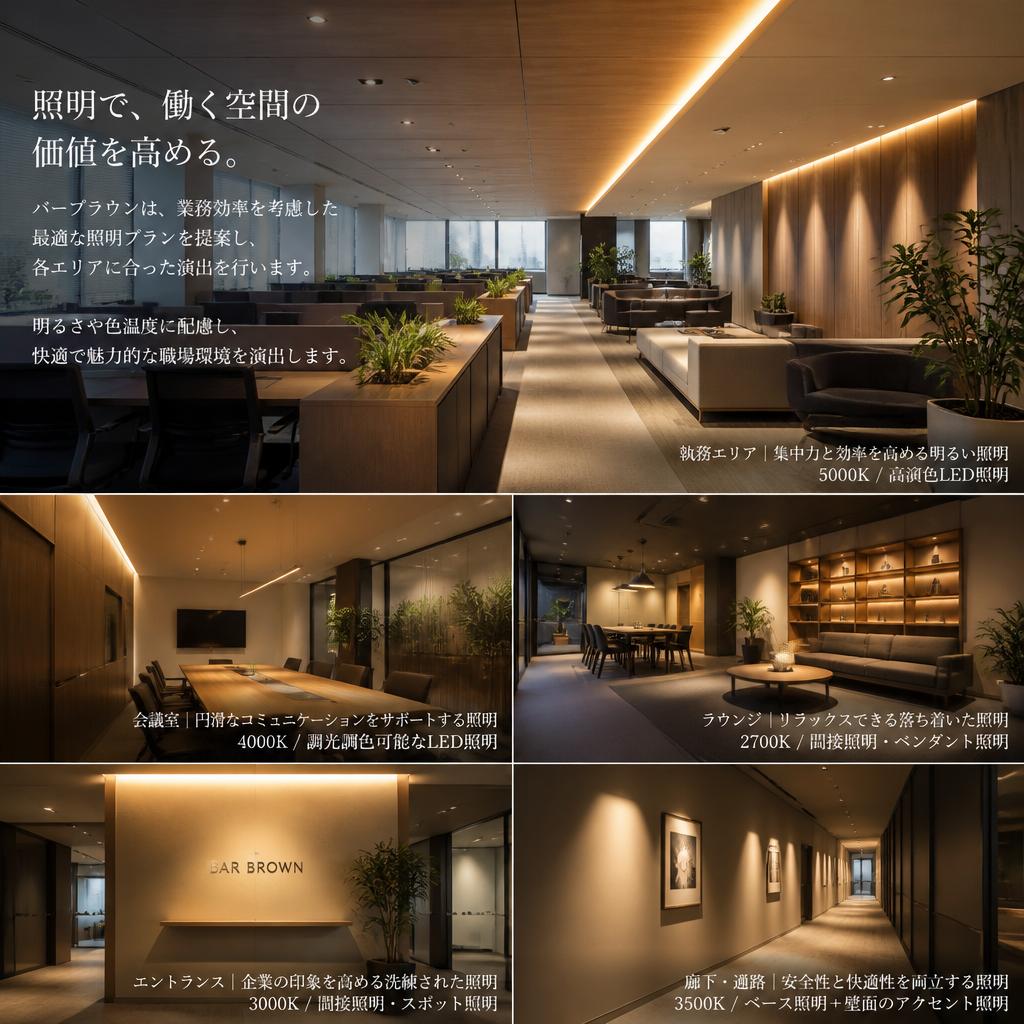 照明プランで魅力を引き出す