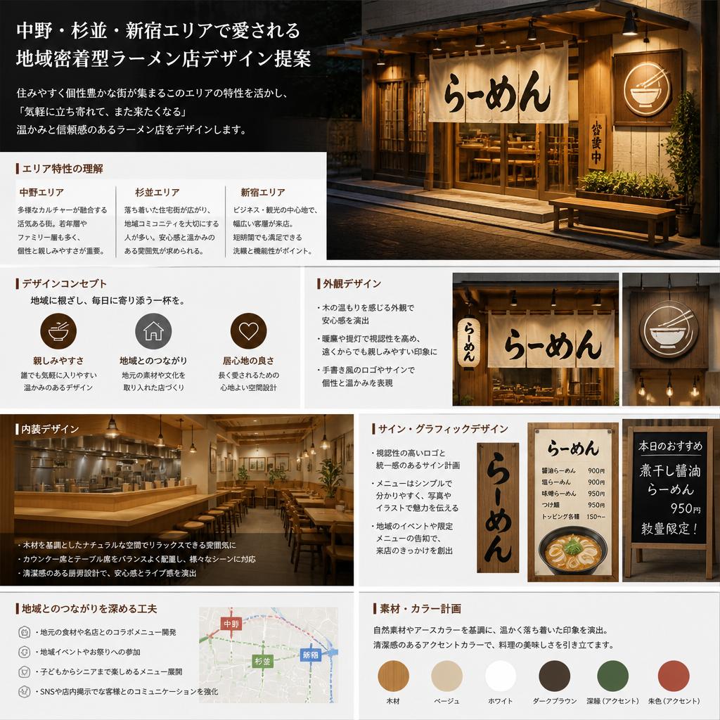 エリア特化のデザイン