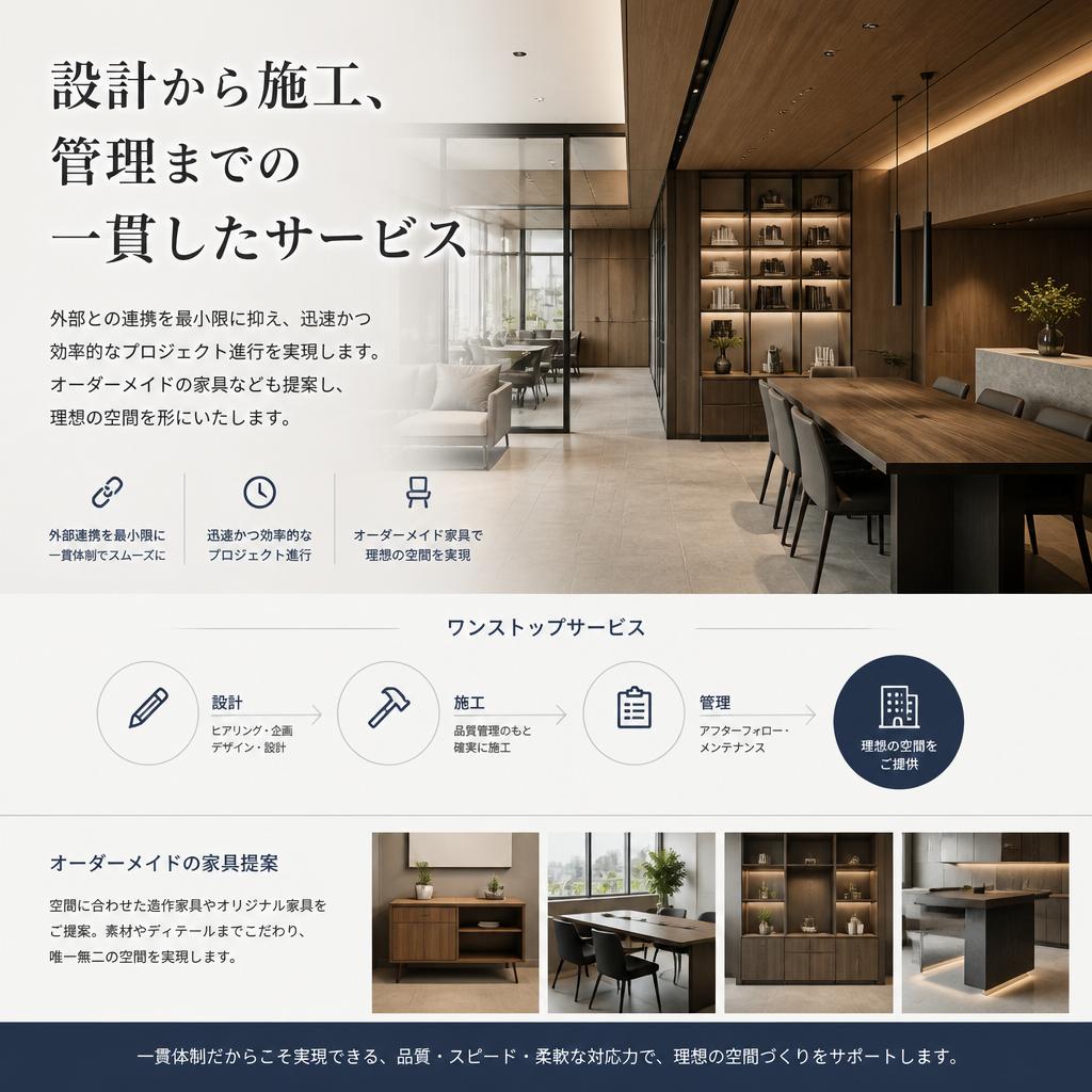 一貫したサポート体制
