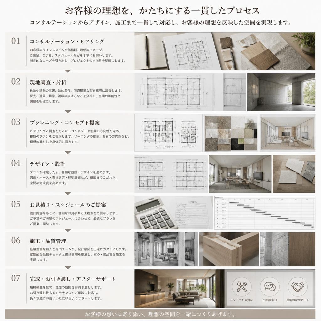 お客様のオモイをカタチに